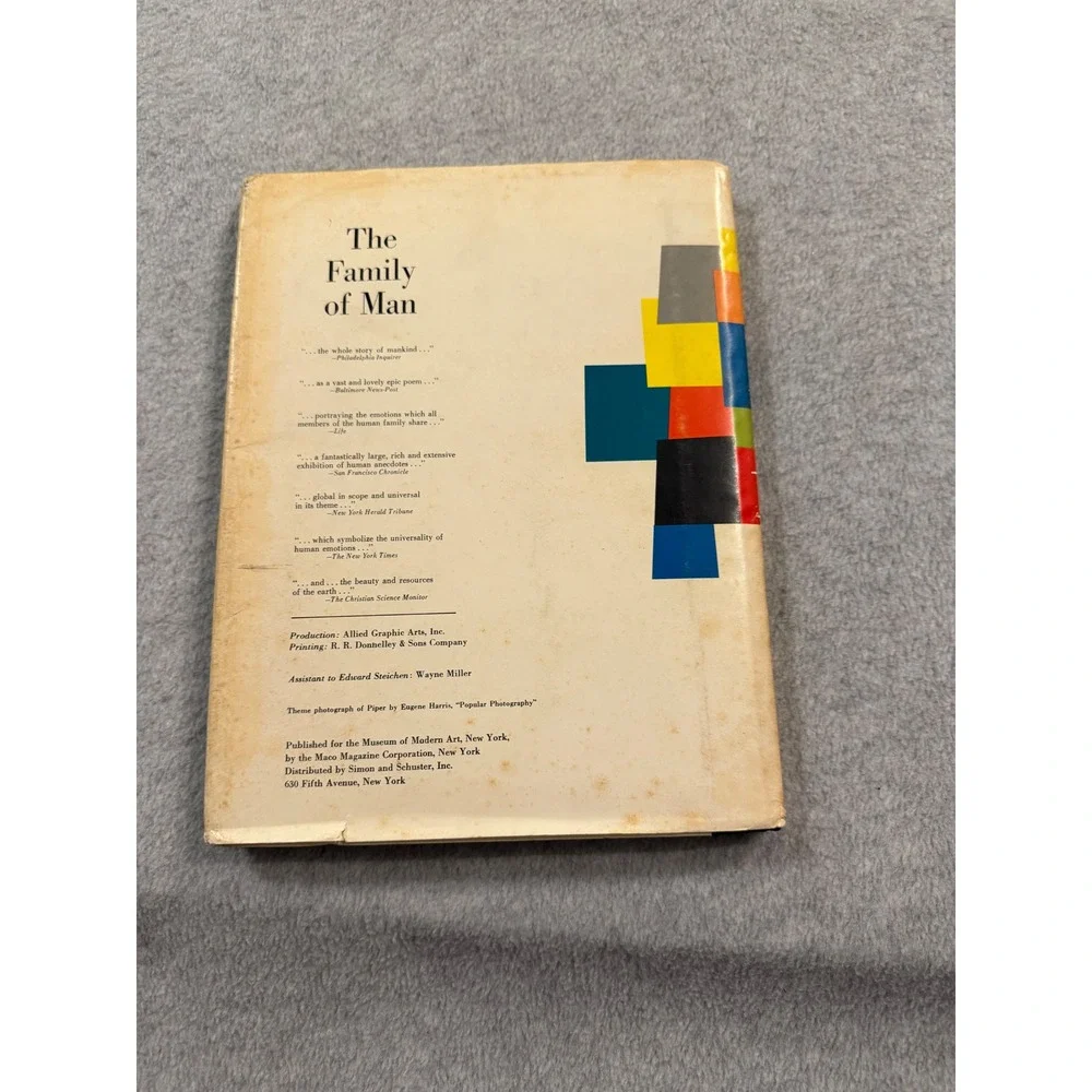 The Family of Man Edward Steichen MoMA Photography Book 1955 Carl Sandburg Book